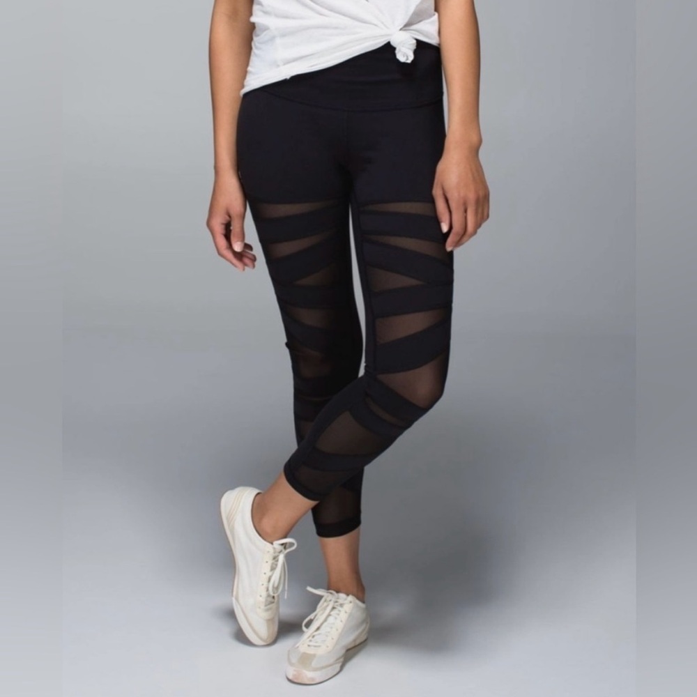 Original Release Lululemon High Times Tech Mesh 7/8 Legging
